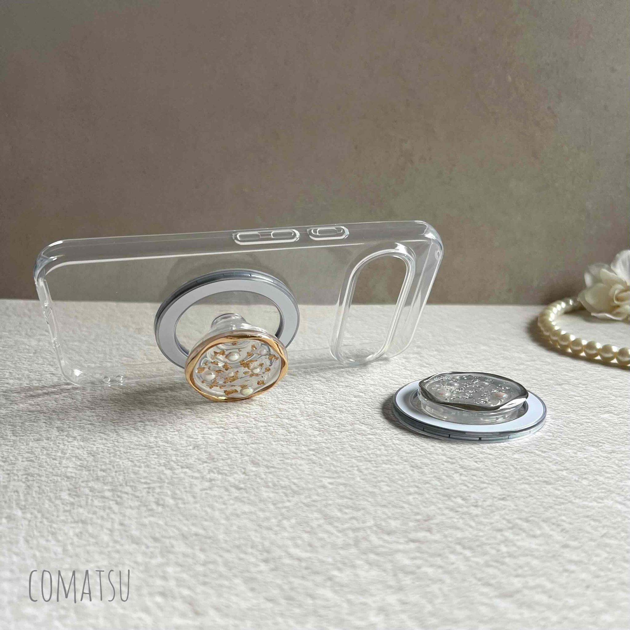 大人ニュアンス仕立て.゜ マグネットグリップソケット+MagSafeスマホケース SET モバイルカバー | 5枚目